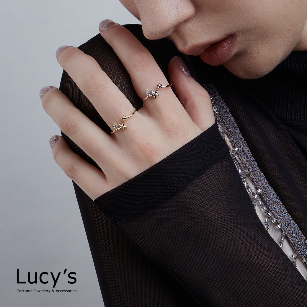 925純銀 寧靜星空 開口戒 (三色) (120737/120738/120739)