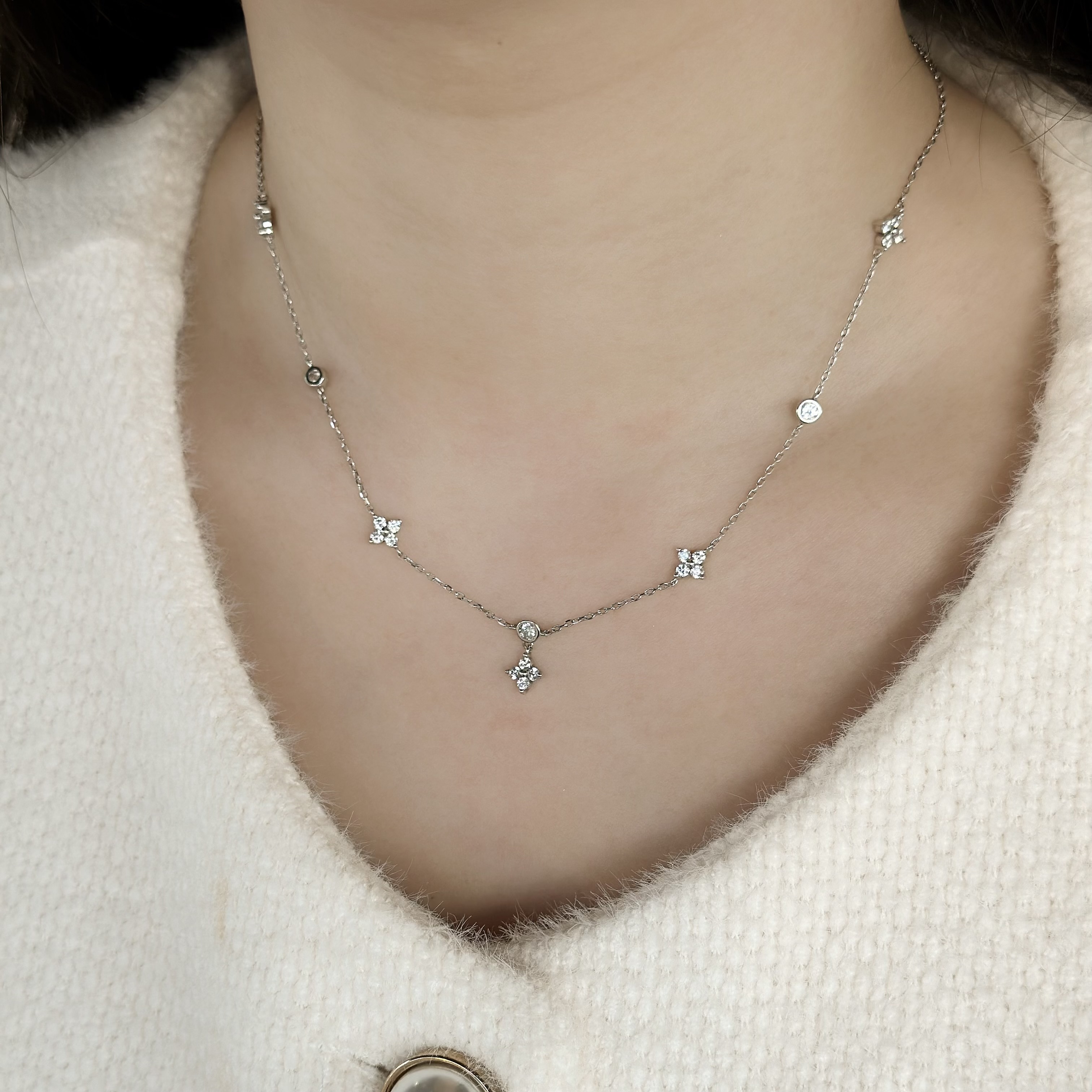 閃耀．星芒純銀鎖骨鏈