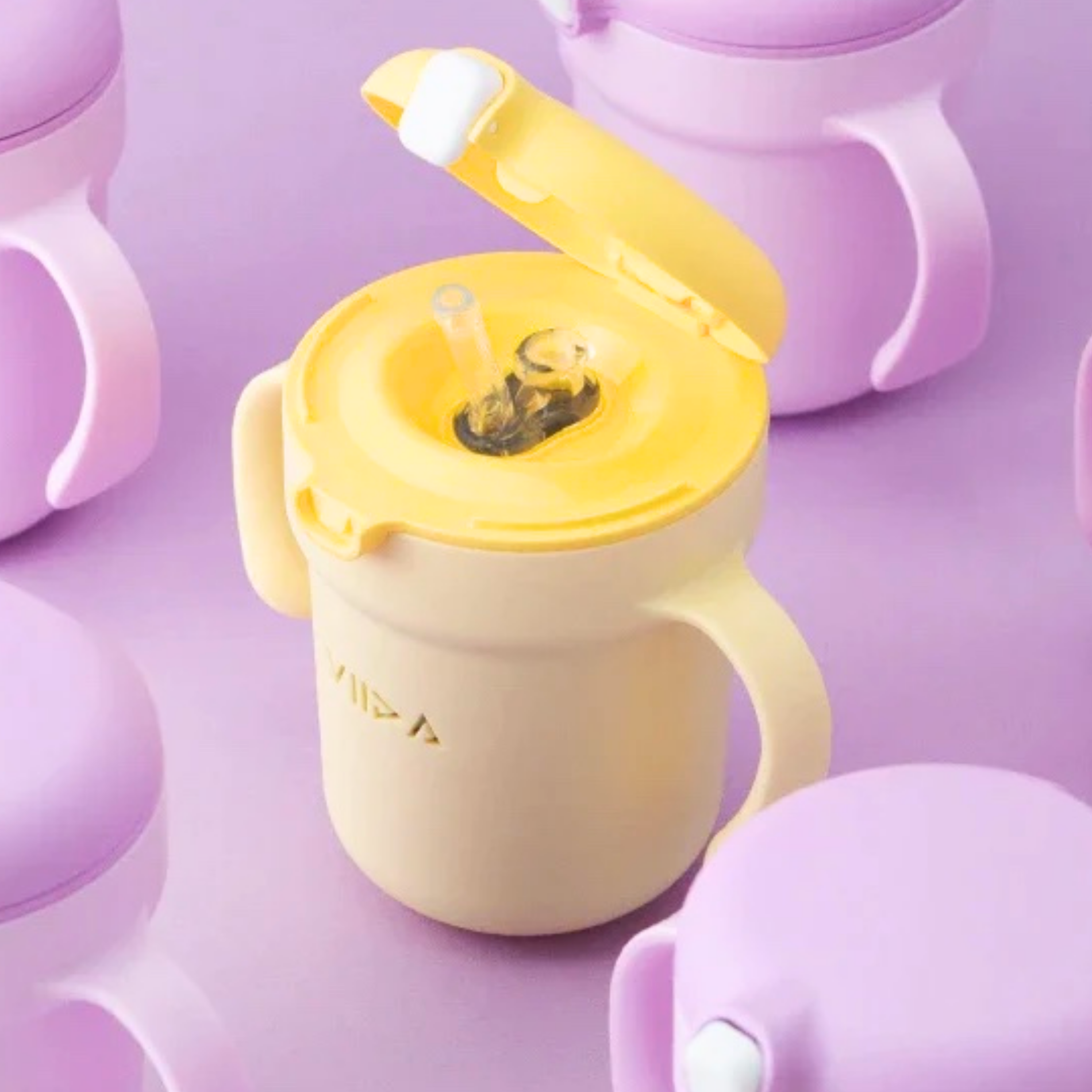 Soufflé Antibacterial Stainless Steel Straw Sippy Cap