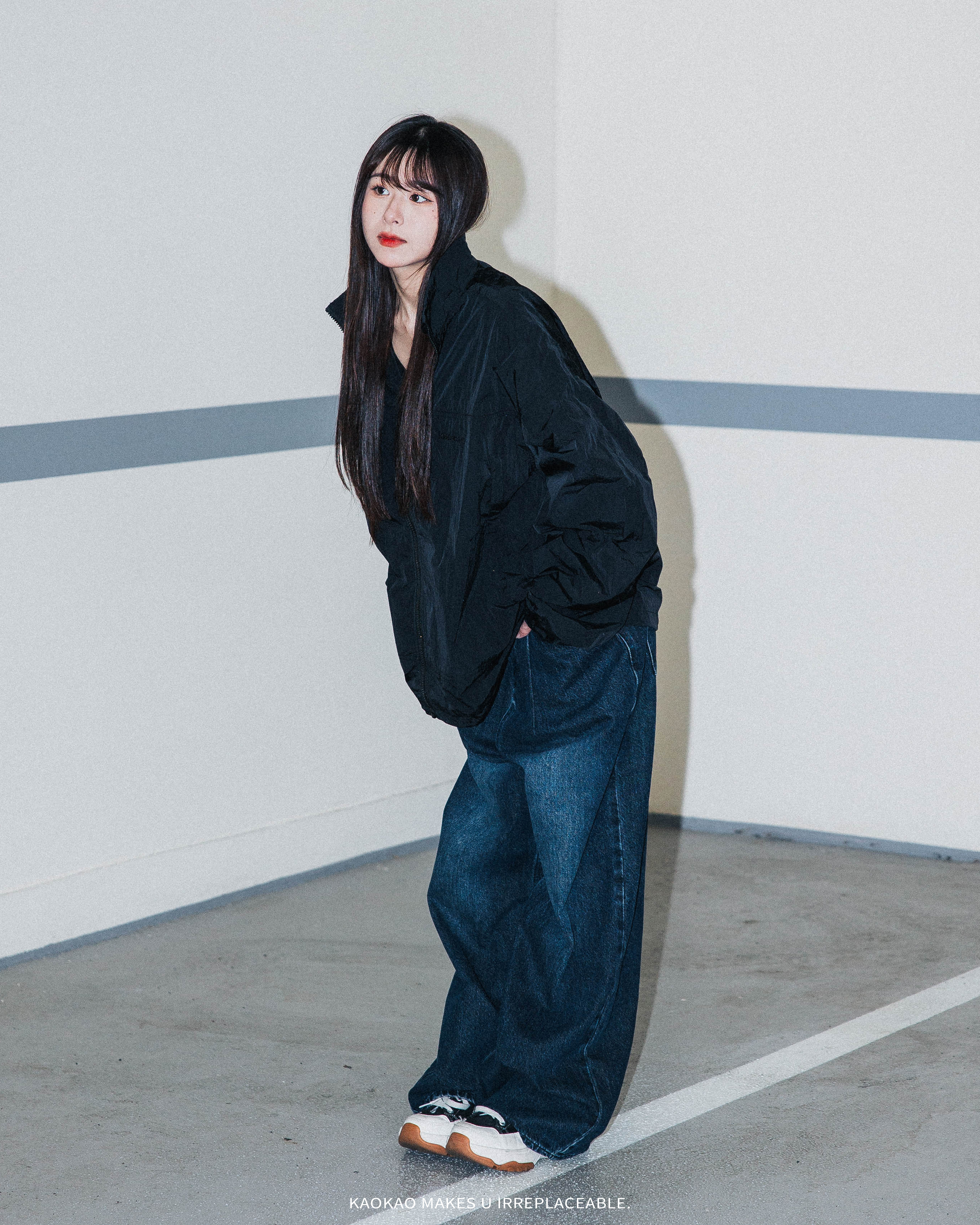 黑旗 BLACK FLAG x COWAVE BAGGY JEANS 水洗刷色 丹寧長褲【JBF24P013】