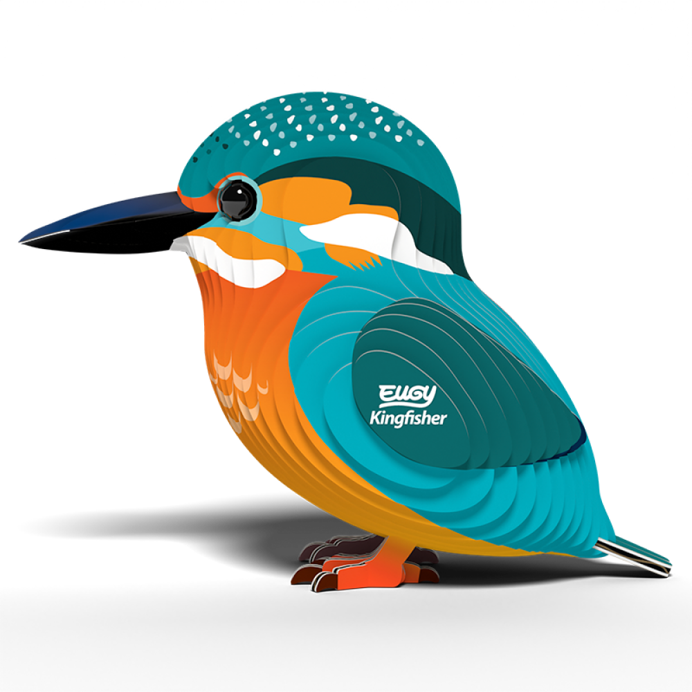 EUGY 3D Cardboard Kit Set Model - 121 Kingfisher