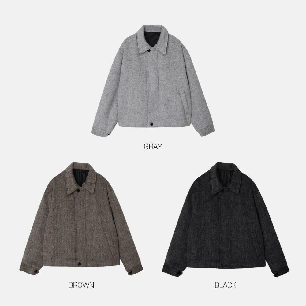 反領拉鍊外套 ENOC-012JK