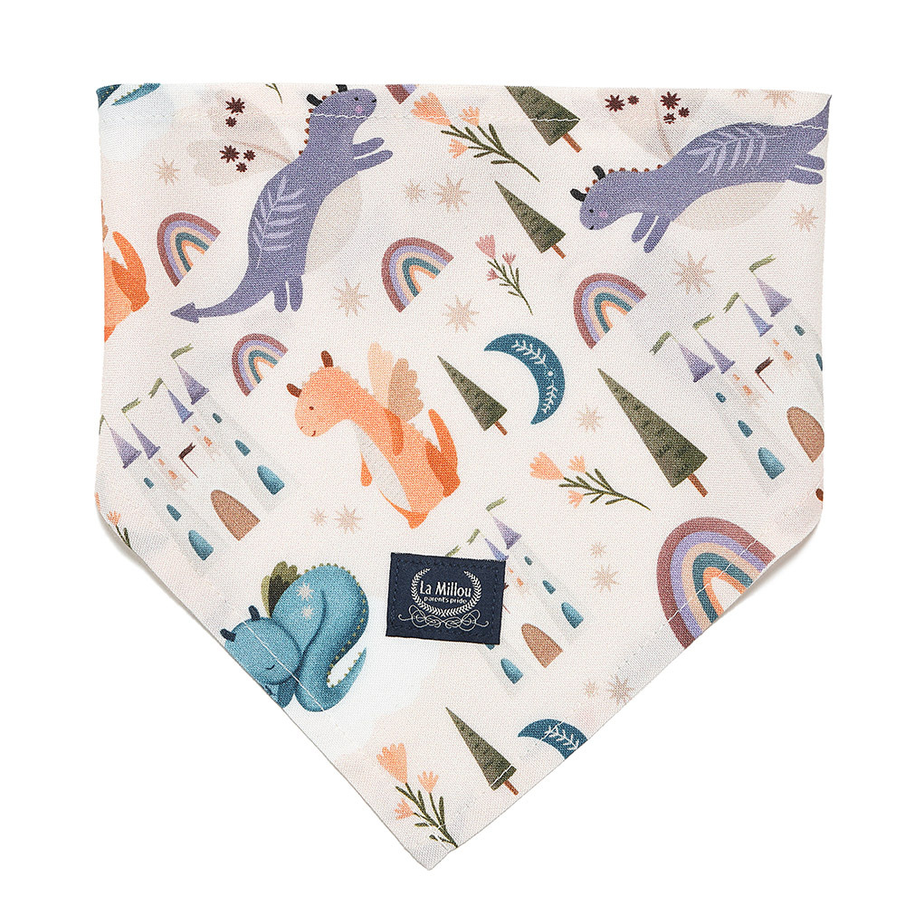 La Millou波蘭 竹纖涼感口水兜｜抗菌口水兜｜肚肚胖火龍