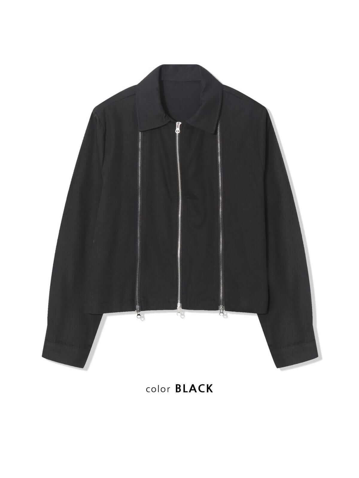 淨色反領拉鍊外套 ENOC-015JK