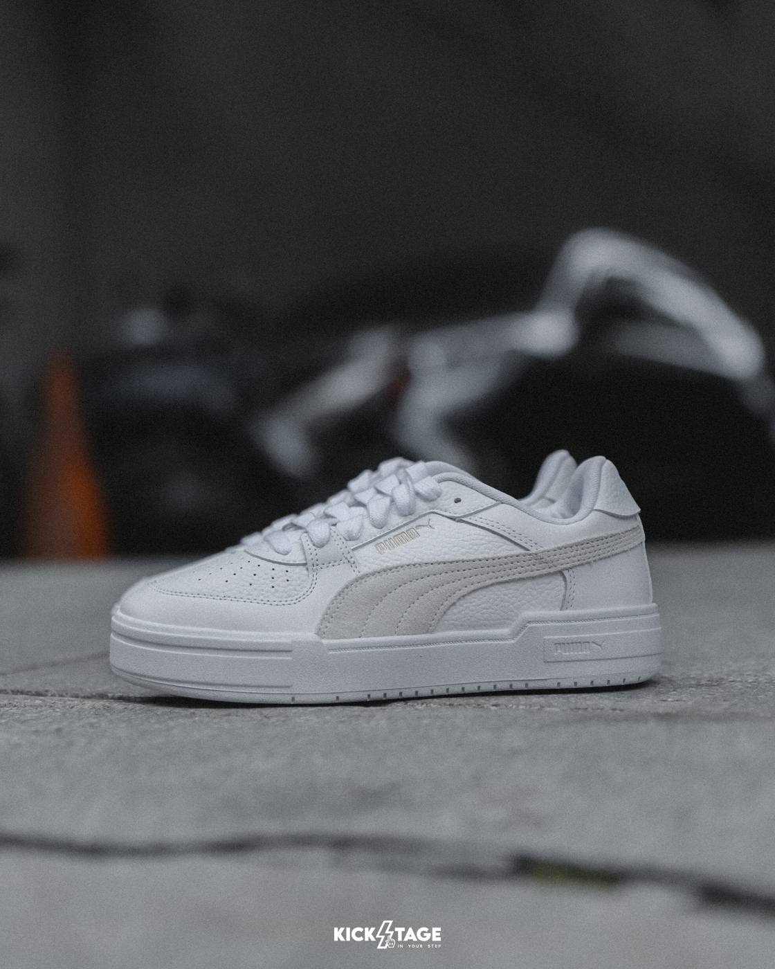 男女鞋 PUMA CA Pro Suede FS 米白 Julia吳卓源同款 麂皮 皮革 厚底 復古 休閒鞋【387327-14】