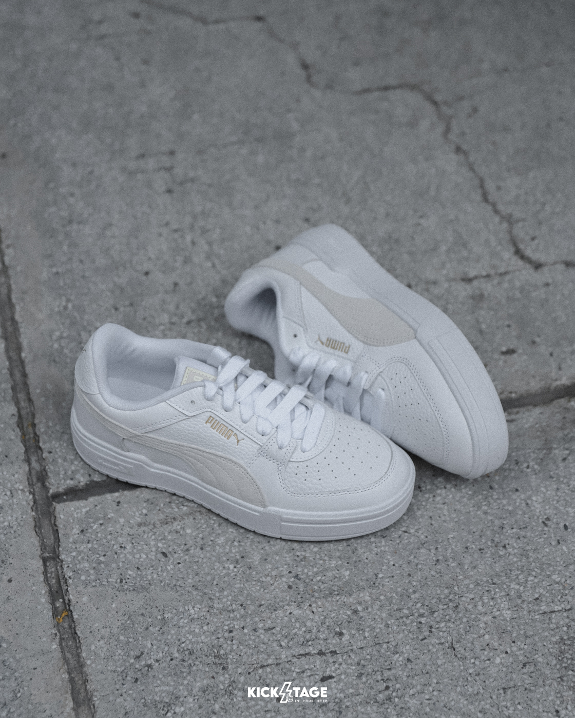 男女鞋 PUMA CA Pro Suede FS 米白 Julia吳卓源同款 麂皮 皮革 厚底 復古 休閒鞋【387327-14】