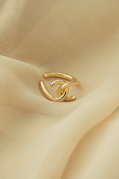 極簡曲線交錯耳骨夾(單支)