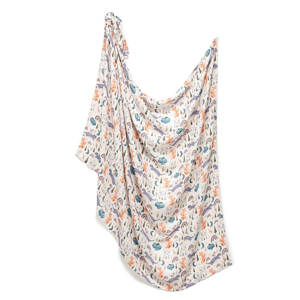 La Millou波蘭 Bamboo Muslin 100%竹纖銀離子紗布巾加大(115x140cm)｜肚肚胖火龍