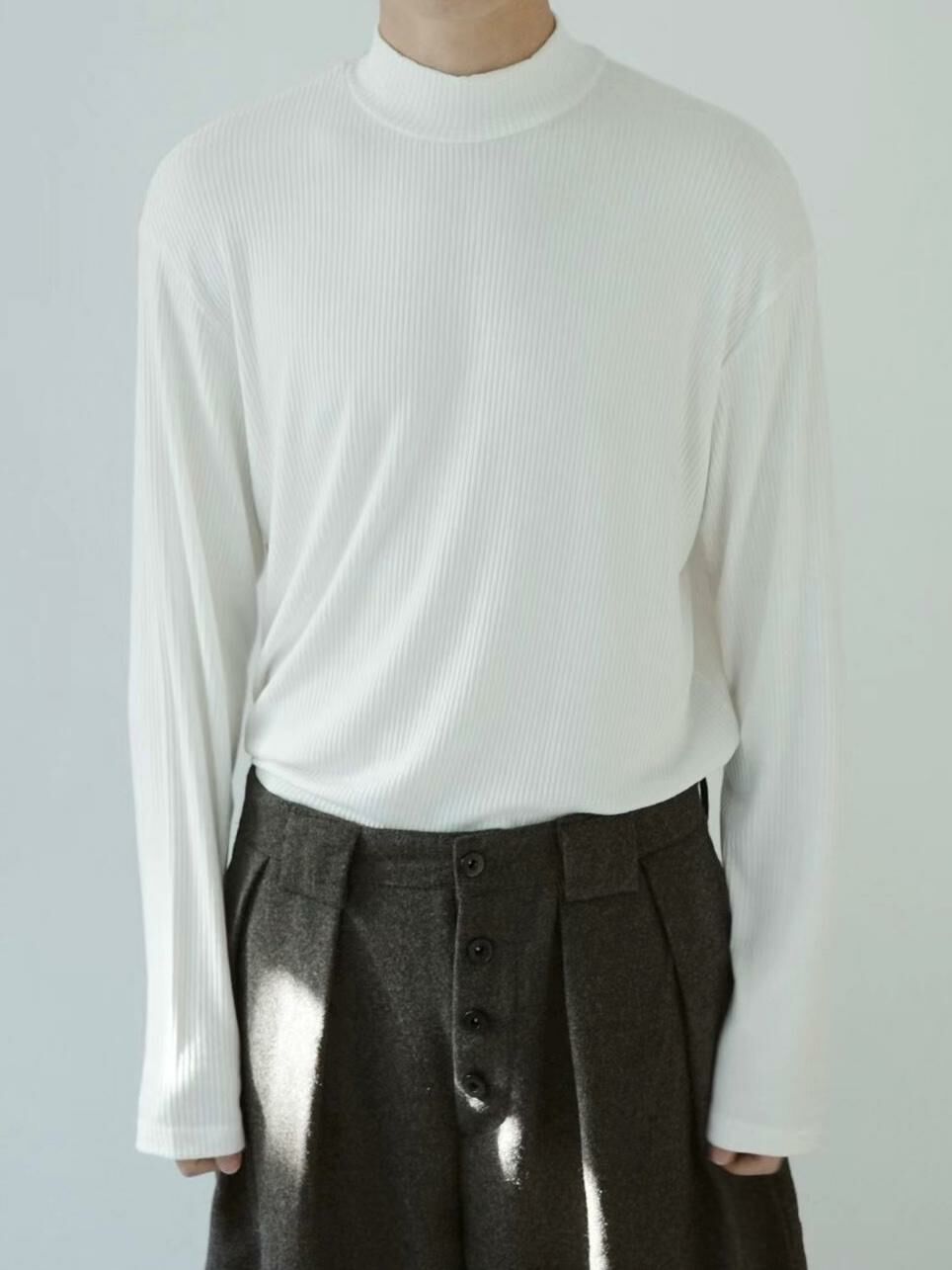 淨色樽領長袖衫 ENOC-019T