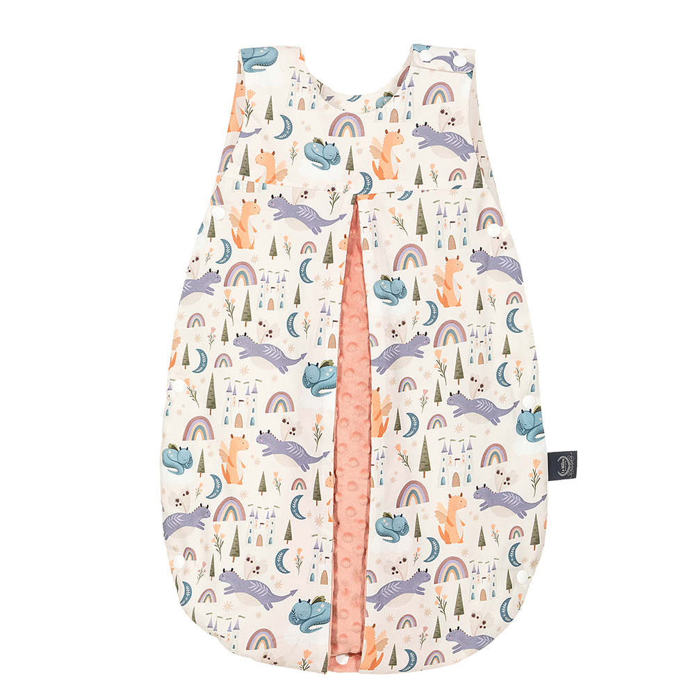 La Millou波蘭 豆豆防踢被/防踢背心分腿扣(70cm)｜肚肚胖火龍｜果漾蜜桃粉