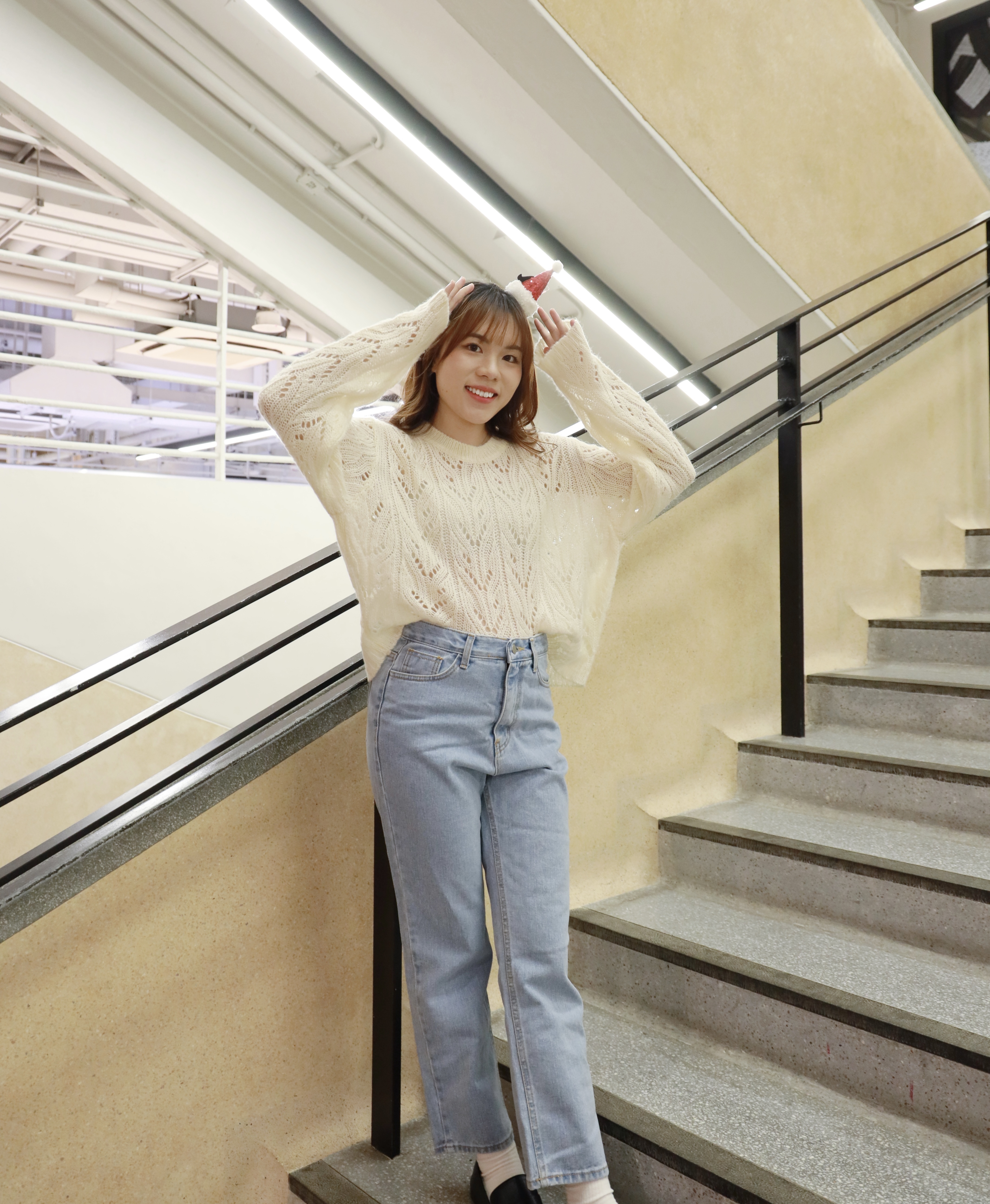 ||PA79|| Basic淺牛中腰直身牛仔褲