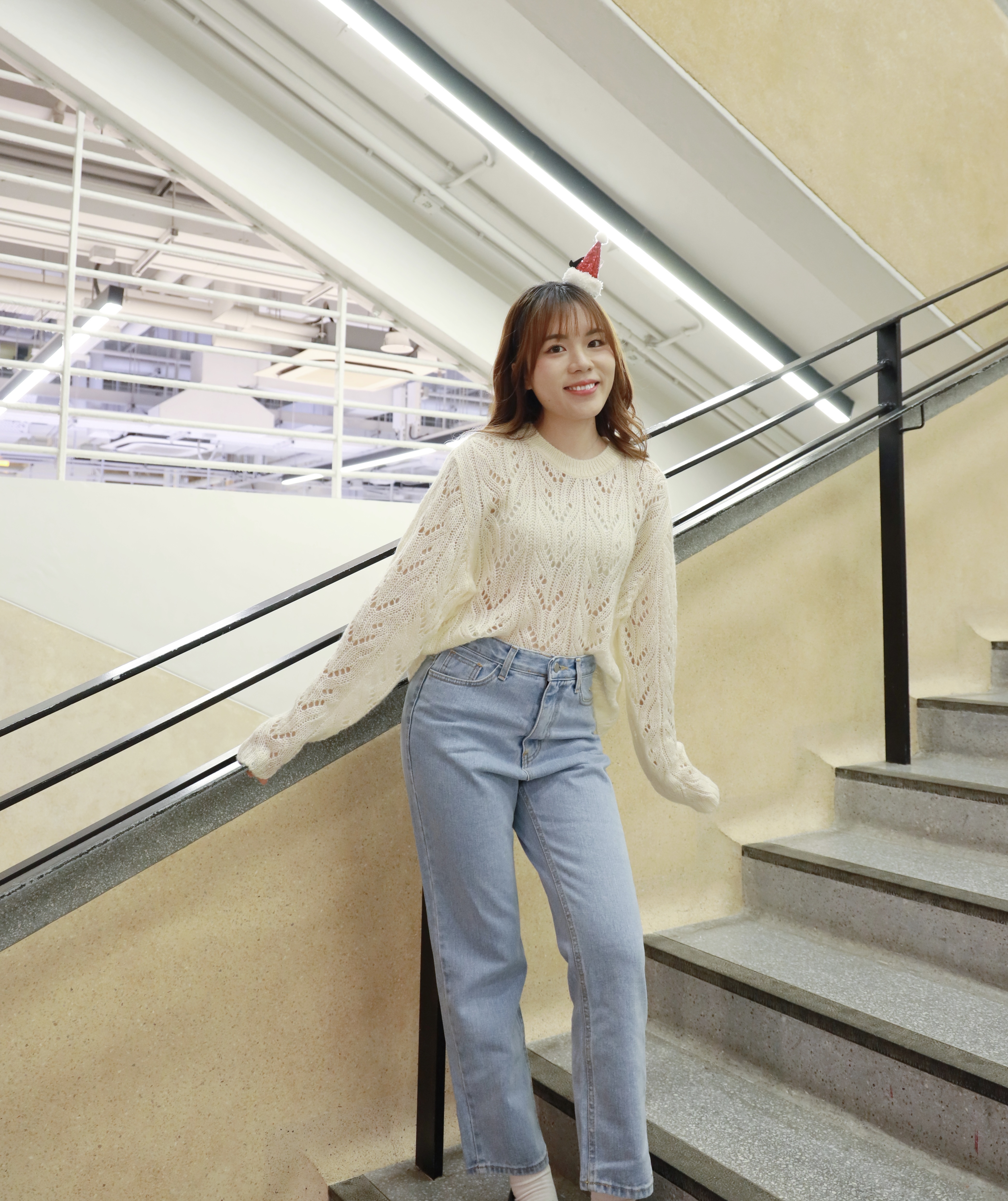 ||PA79|| Basic淺牛中腰直身牛仔褲