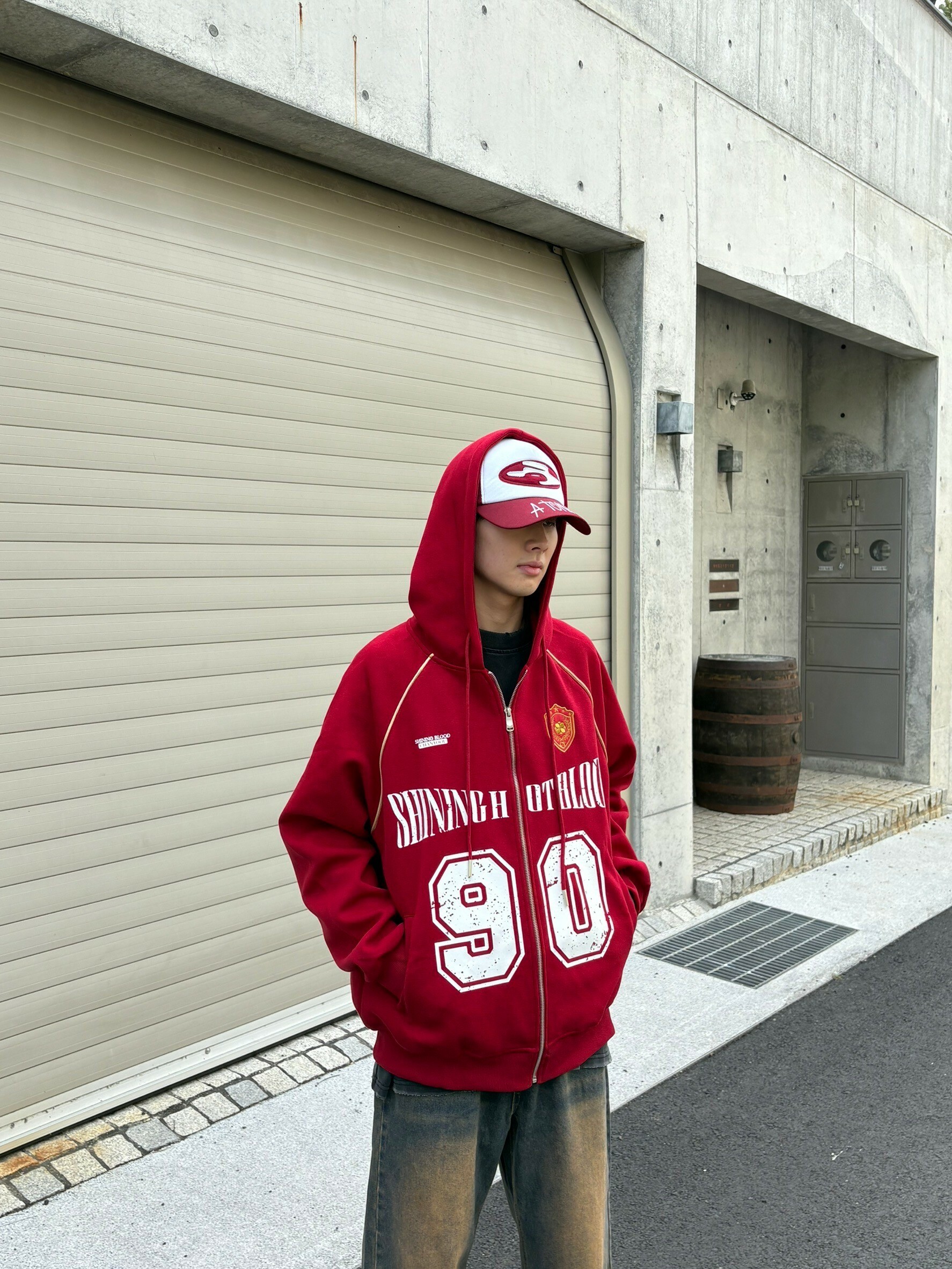 (Goal) 美式休閒連帽外套  運動風 L216Q24 淺