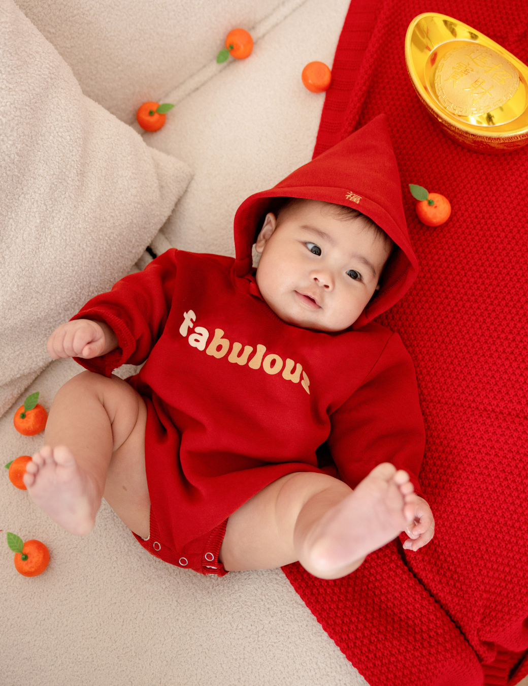 好運Fabulous包屁衣（附帽子/3尺寸）