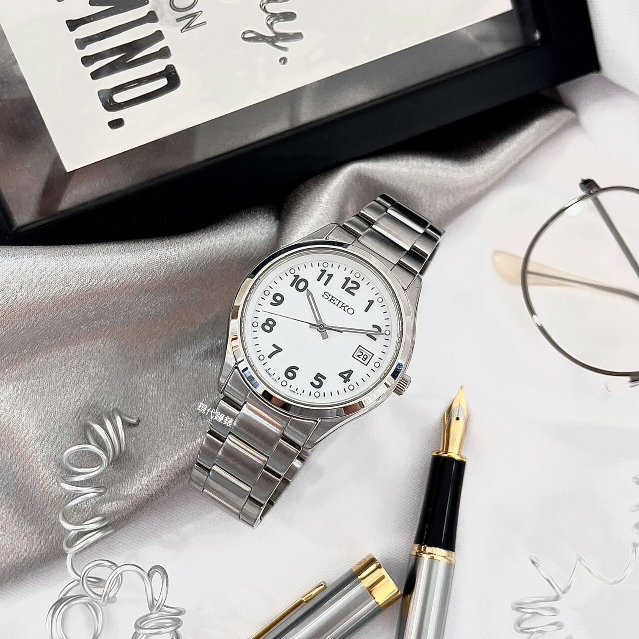 【SEIKO 精工】CS系列 太陽能經典白面數字錶 V157-0DX0S  38.7mm 現代鐘錶