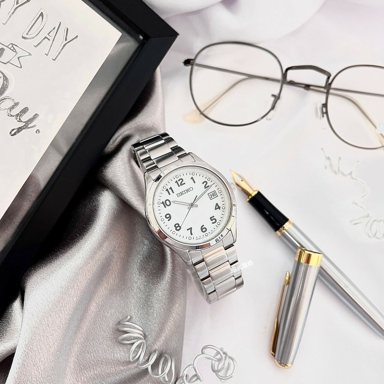 【SEIKO 精工】CS系列 太陽能經典白面數字錶 V157-0DX0S  38.7mm 現代鐘錶