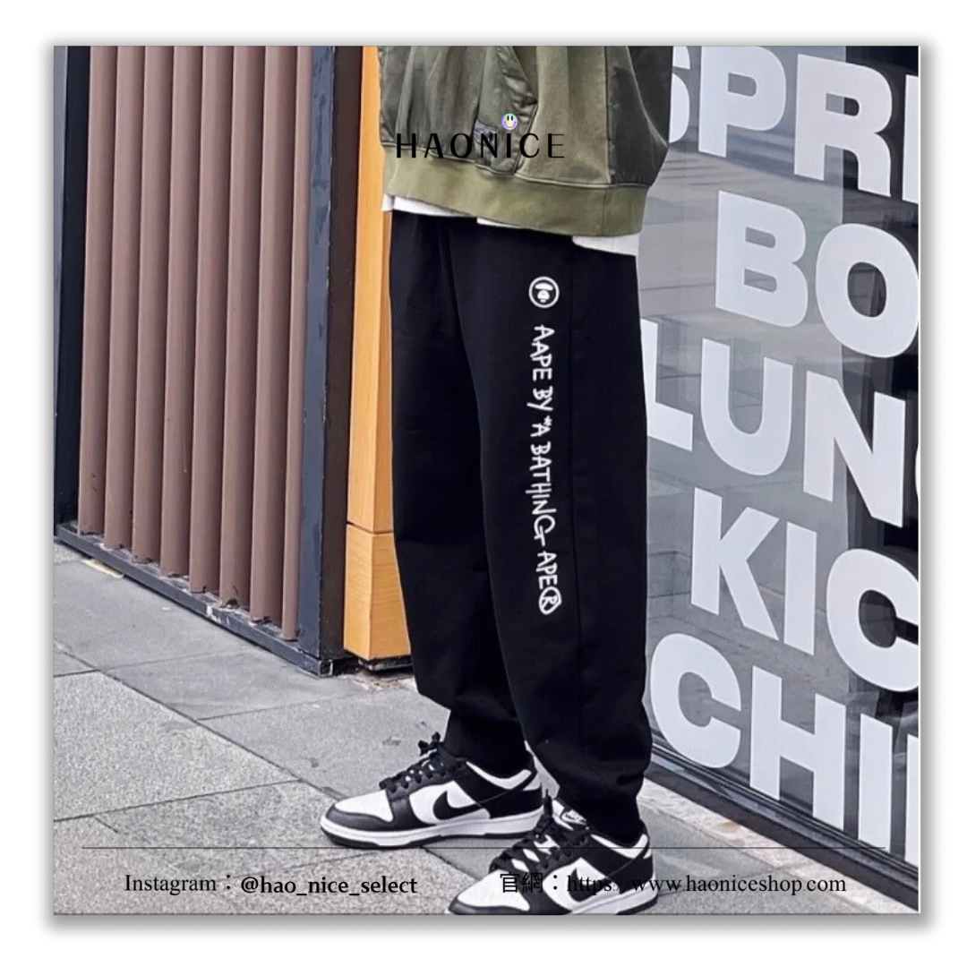 【HAO NICE】 香港🇭🇰經銷商 日本潮流 正品Aape24FW秋冬新款 經典猿人頭小徽章 素色百搭 秋冬必備爆款🔥