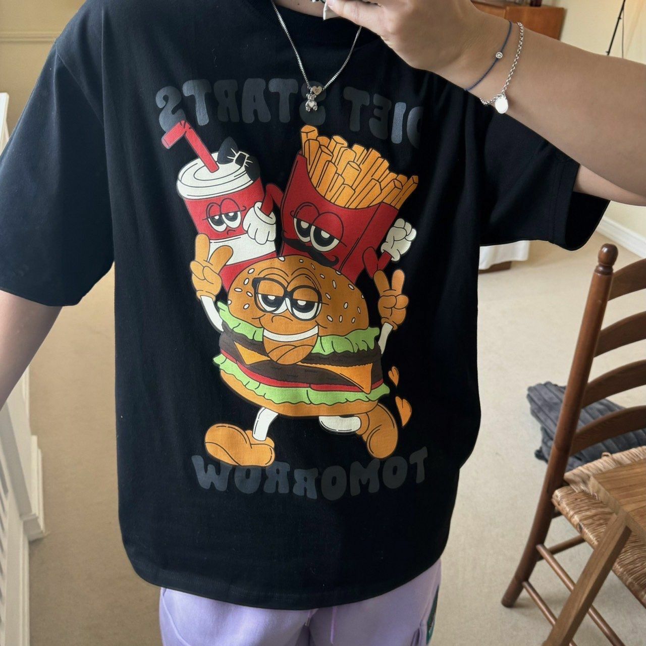 英文字圖案短袖Tee BY ATTENTION-335T