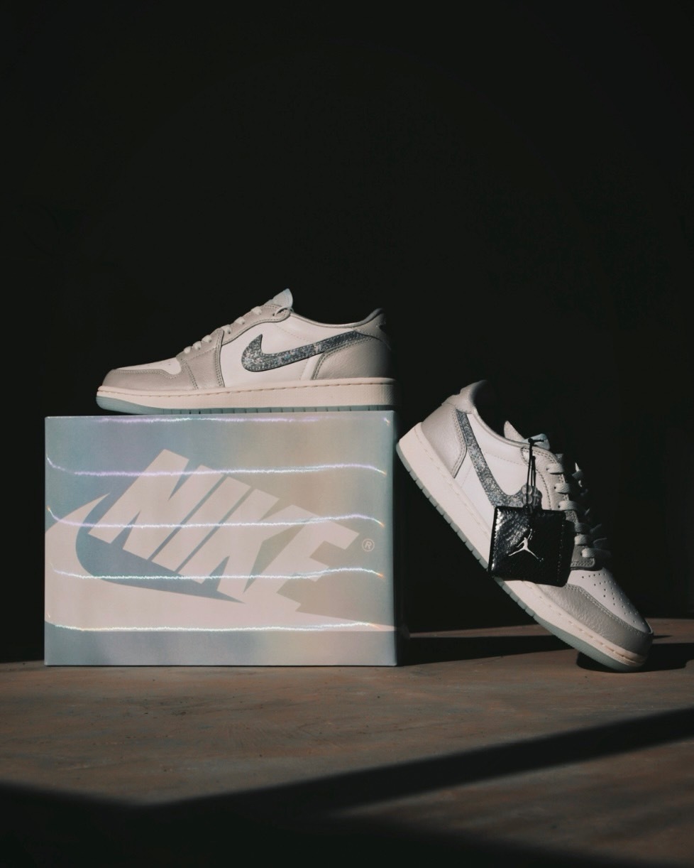 Nike Air Jordan 1 Low OG "Snake" CNY蛇年 冰底灰白 蛇鱗 雷射