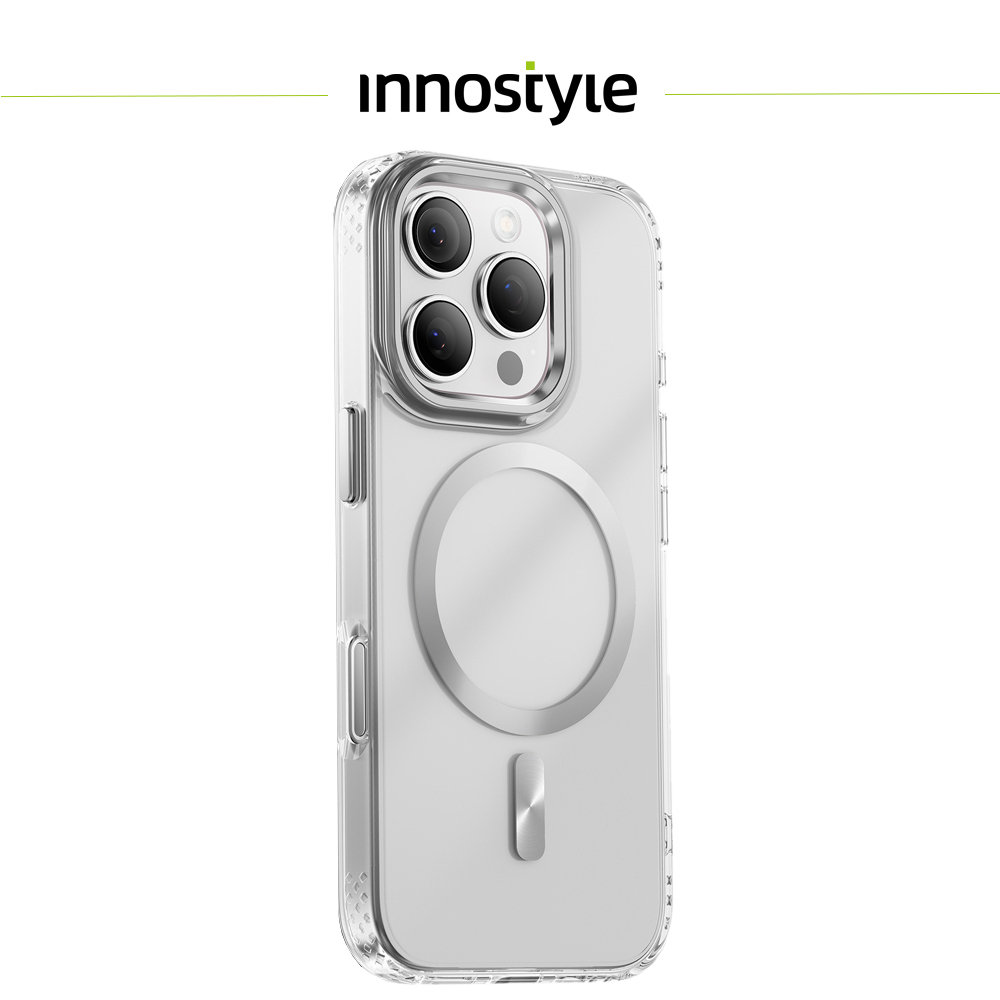 innostyle MagGuard系列 iPhone 16 Pro 高清磁吸防摔手機殼 透明