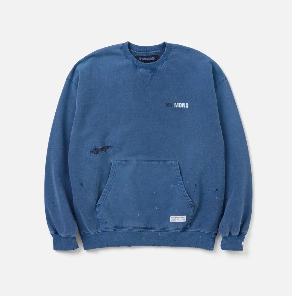 NEIGHBORHOOD NH X MADNESS SAVAGE SWEAT SHIRT LS - NAVY PRE ORDER ITEM (預訂中)