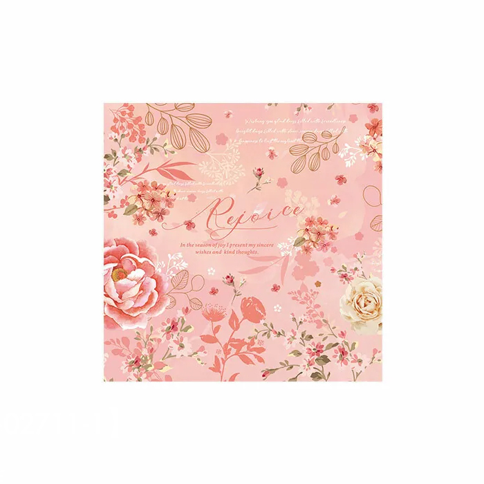 平袋 48K信封型 迎花慶-粉 100入/包 5.8*9.6cm【3-21248221】