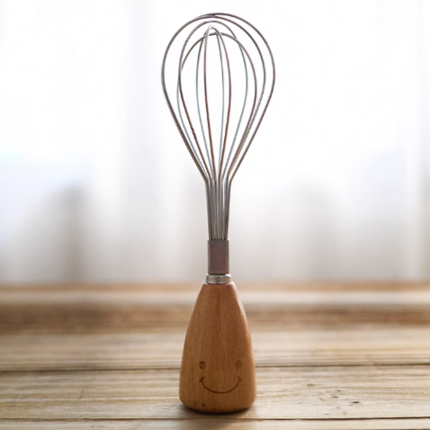 《5475》ins風微笑木質打蛋器