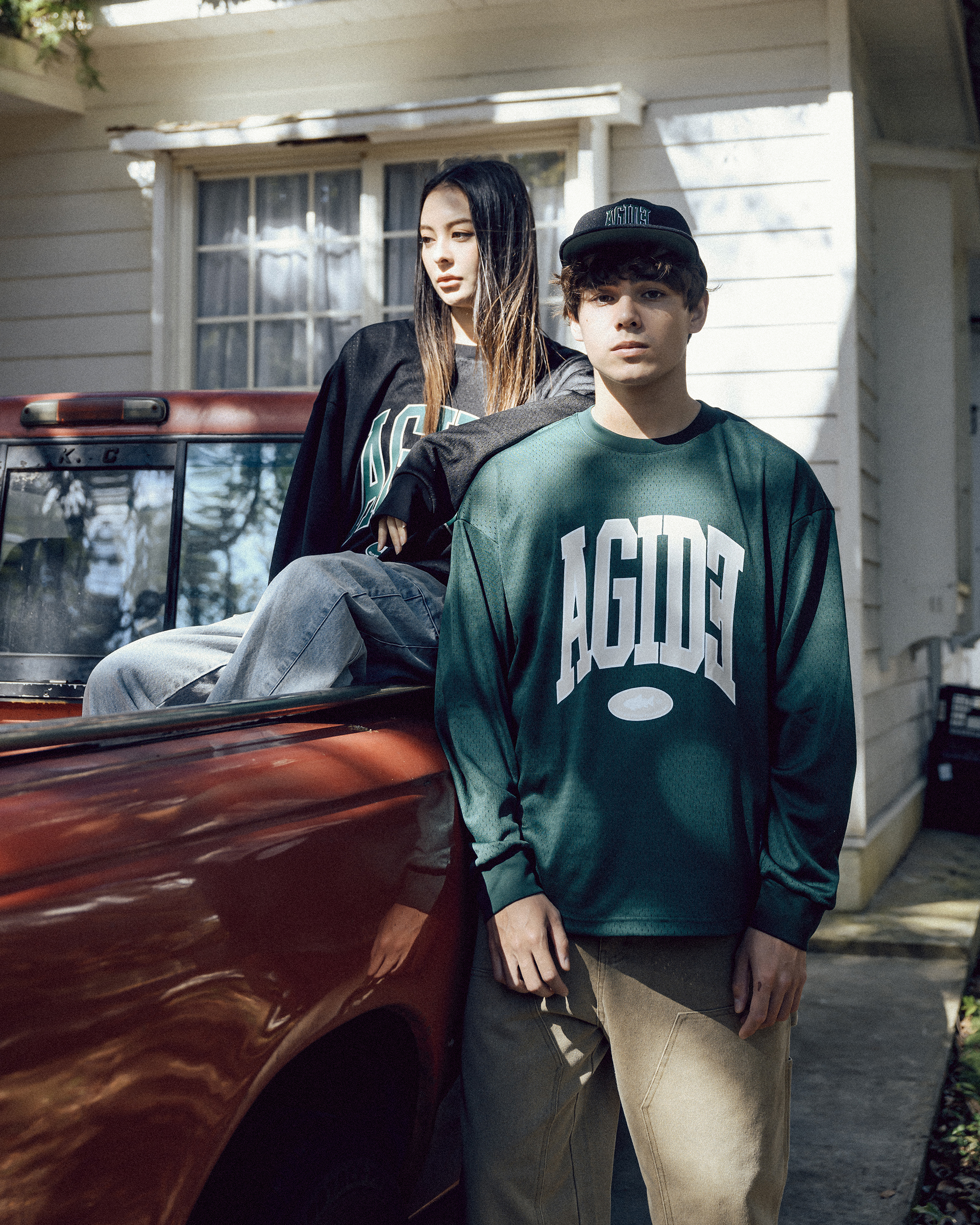 ​IDEALISM IDE x AGILITY AGIDE TEAM L-Tshirt Logo 網布 球衣 大學T 黑 綠