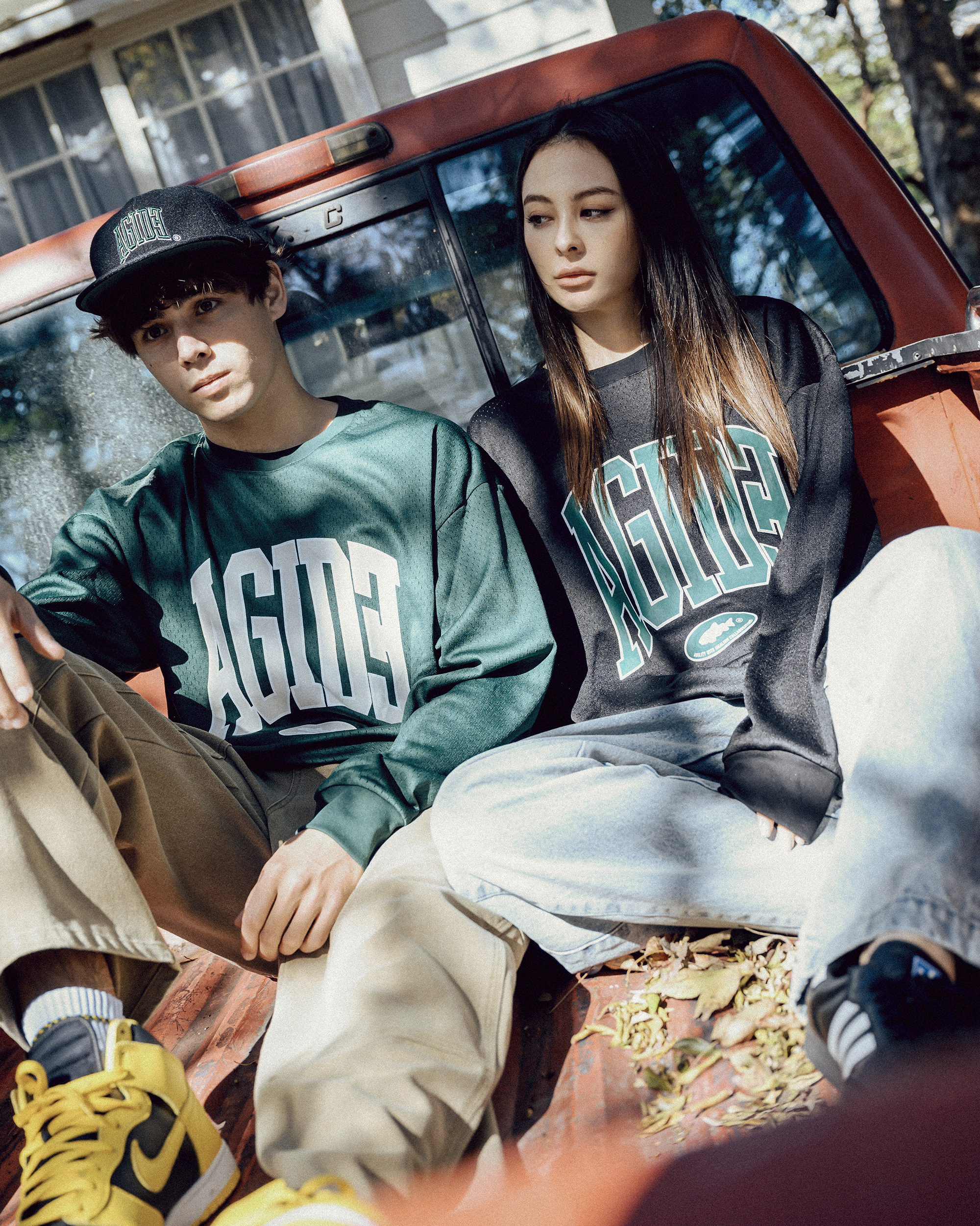 ​IDEALISM IDE x AGILITY AGIDE TEAM L-Tshirt Logo 網布 球衣 大學T 黑 綠