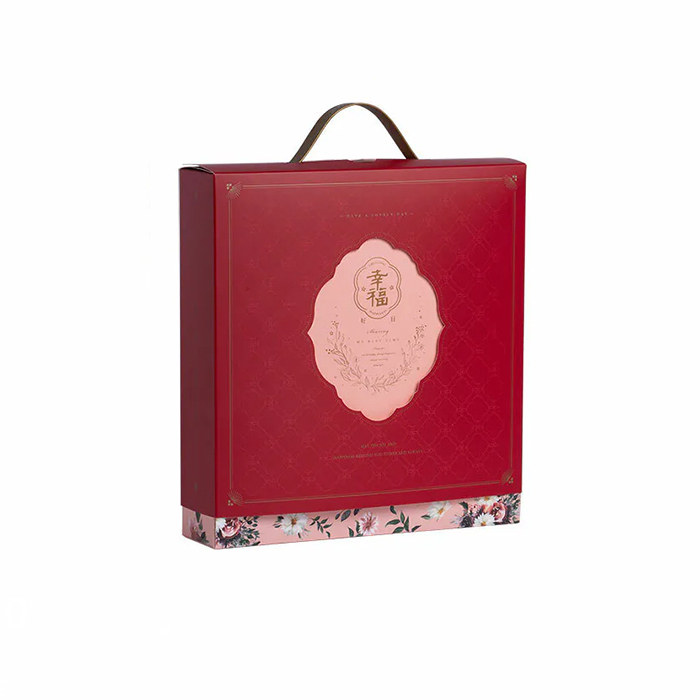 塑膠提把單層禮盒 花漾華禮 10入/包 24.6*6*26.4cm【3A18-121501】