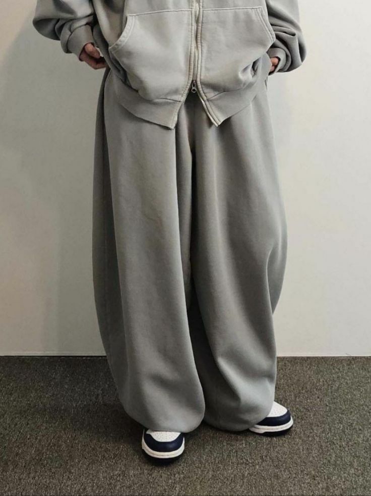 淨色鬆身運動褲(薄抓毛底) Floor&co-050P