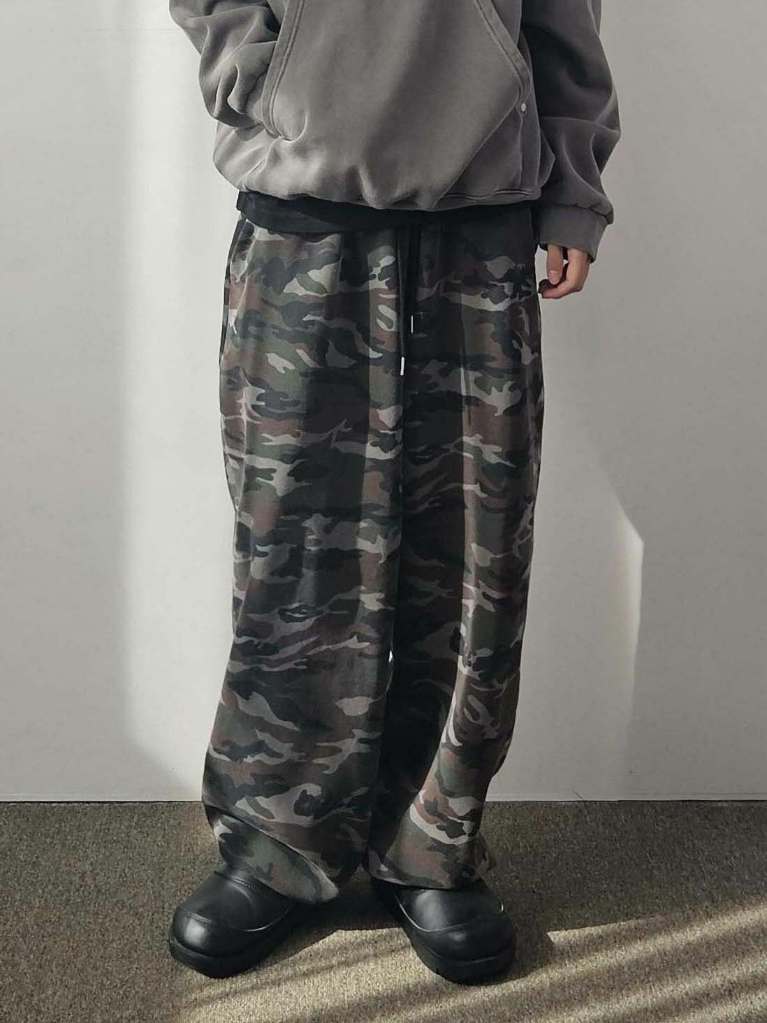 迷彩鬆身褲 Floor&co-051P