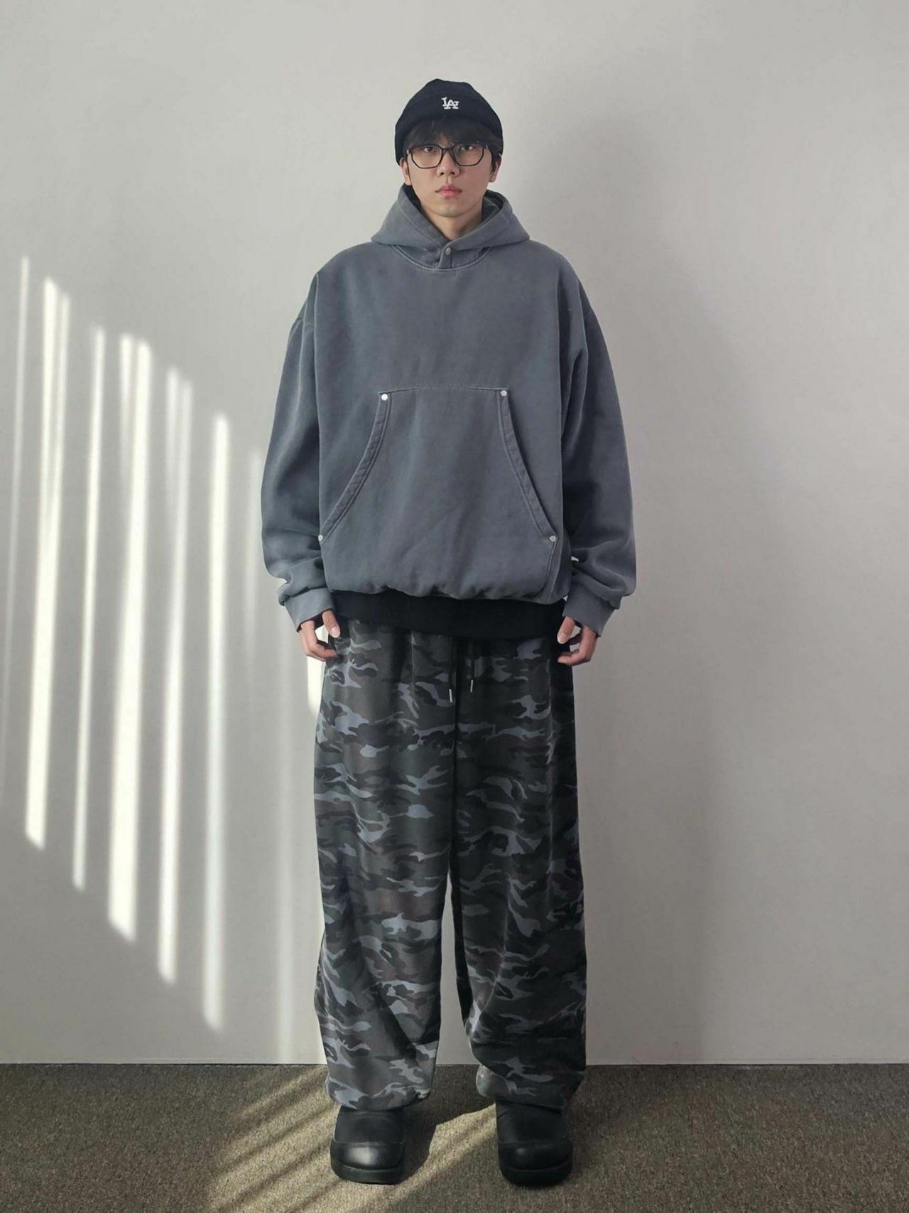 迷彩鬆身褲 Floor&co-051P