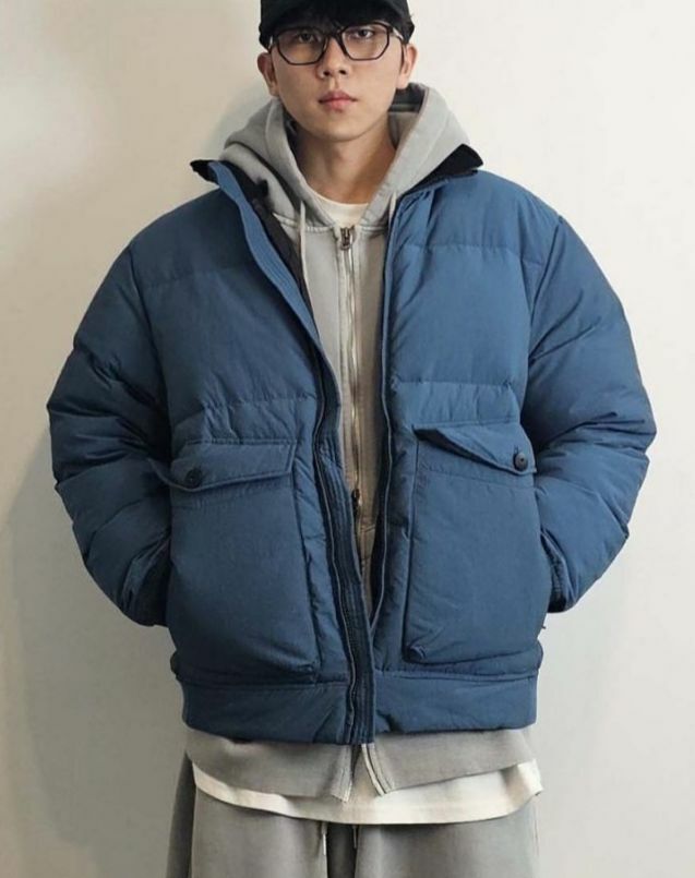 淨色企領拉鍊外套(夾棉) Floor&co-053JK