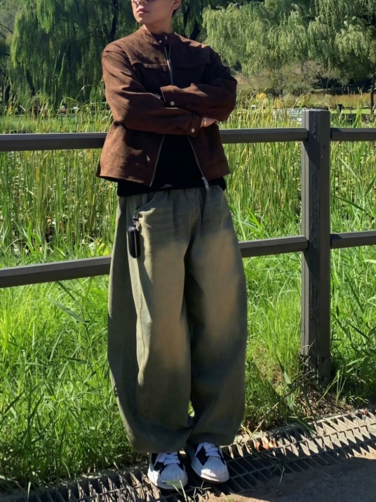 洗水鬆身牛仔褲 Floor&co-055P