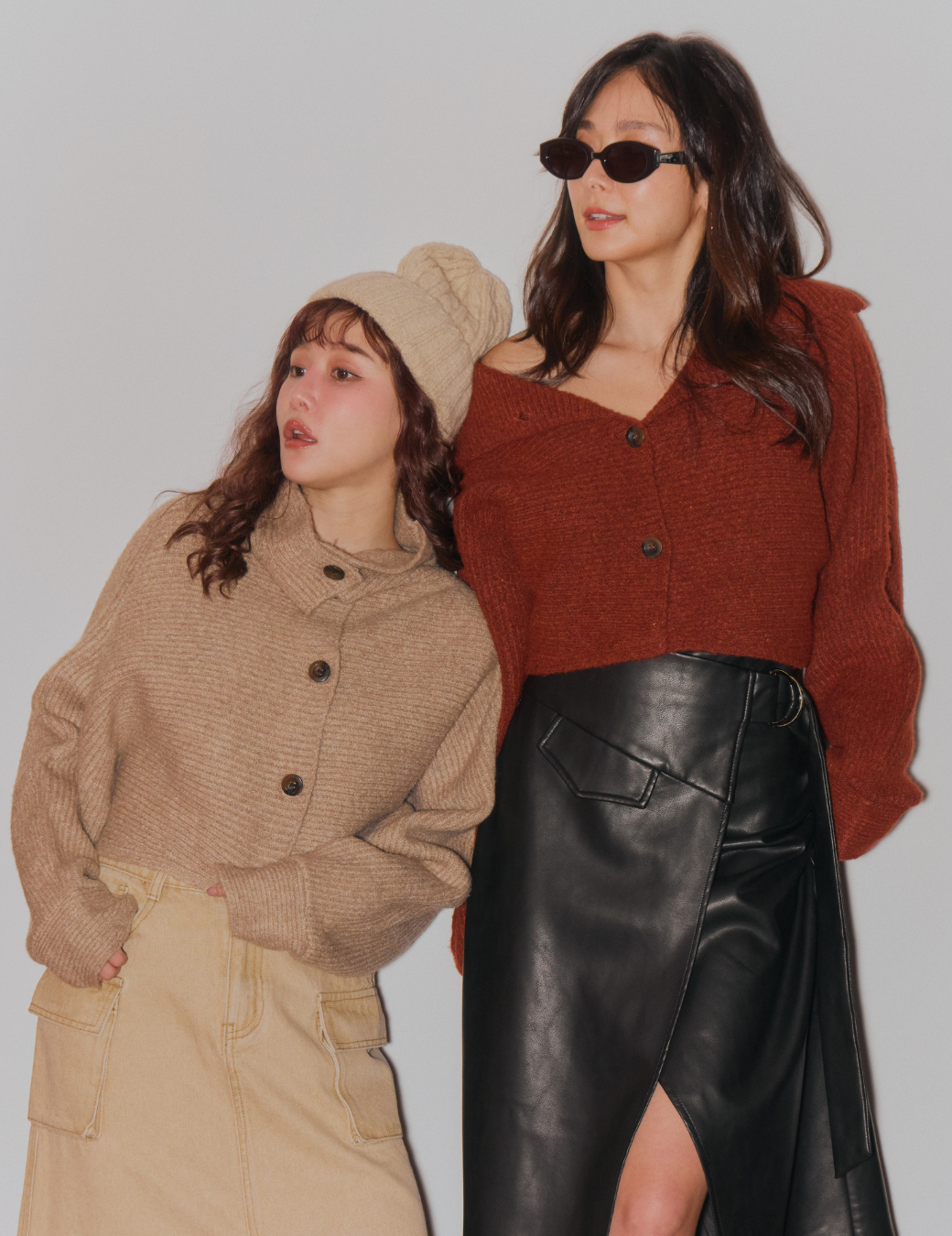 麻花編織毛帽（4色）