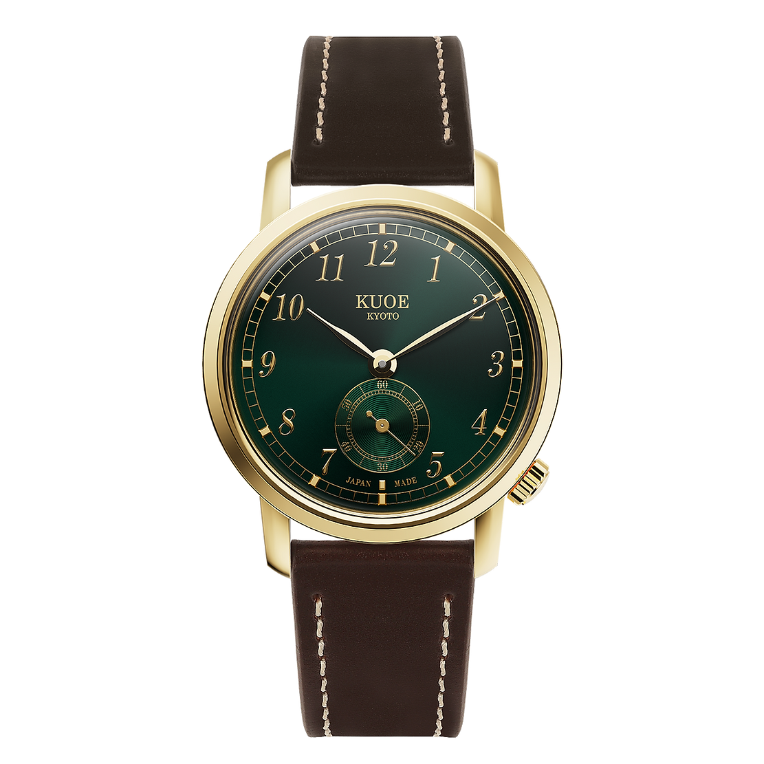 Old Smith 90-007 - Gold Case Green Sunray Dial (Domed Sapphire Glass with AR Coating)