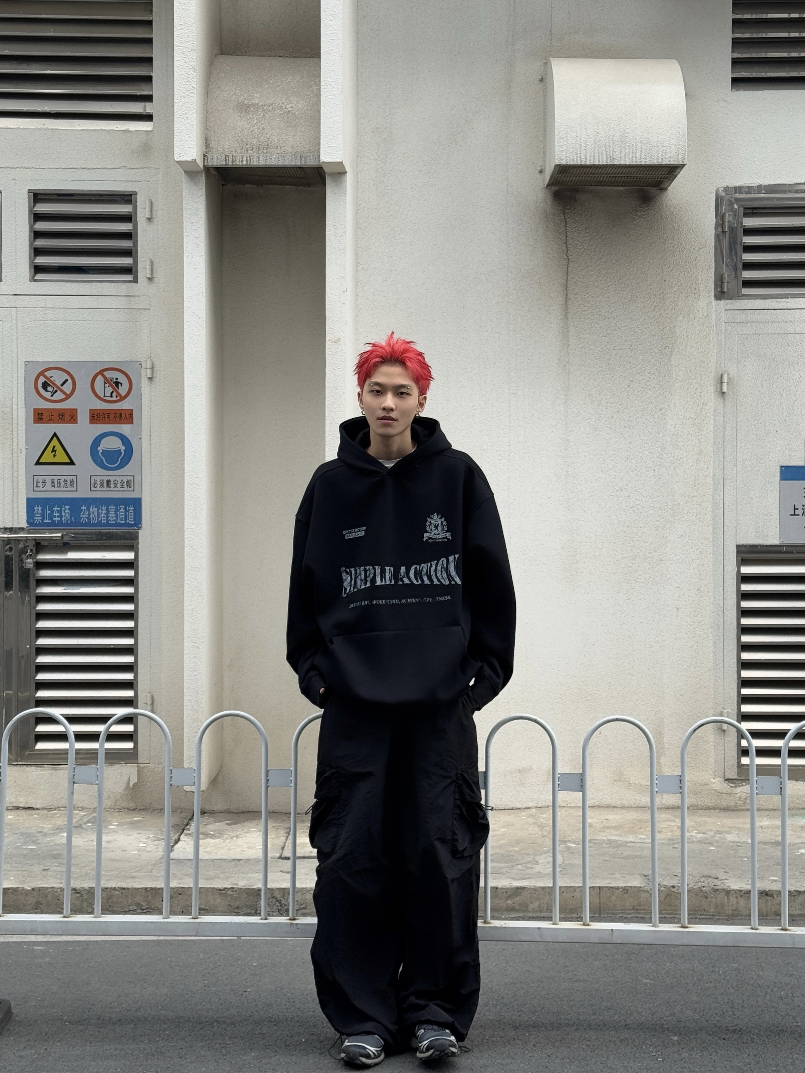 - simpleaction - 特赦系列 歷史的痕跡連帽上衣