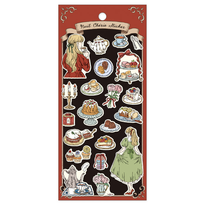 Mindwave Sticker Sheet - Nuit cherie - secret tea party