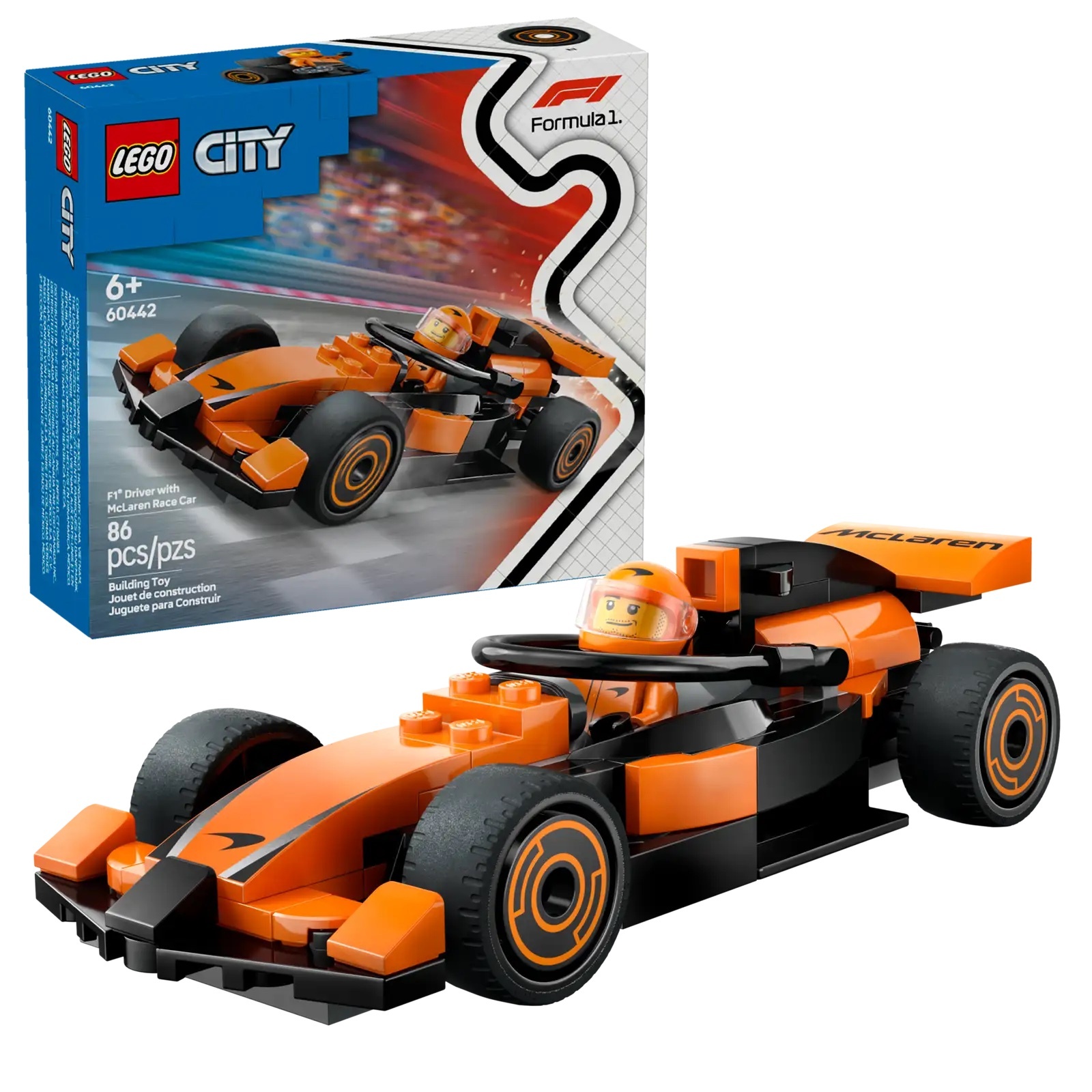 [飛米樂高積木專賣店] LEGO 60442 CITY-城市系列 F1® 賽車手和 McLaren 賽車