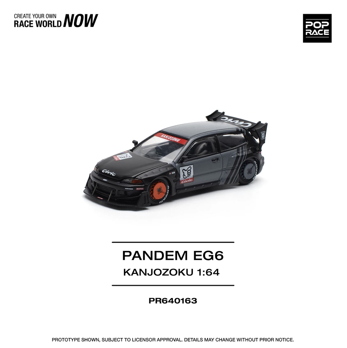 【預訂】Pop Race Pandem Civic Egg Kanjozoku