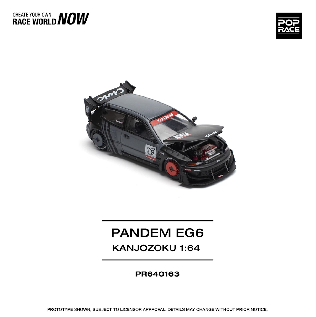 【預訂】Pop Race Pandem Civic Egg Kanjozoku