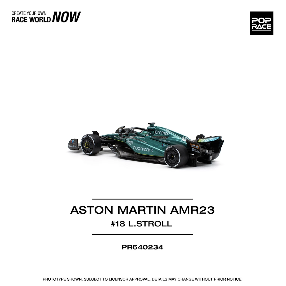 【預訂】Pop Race Aston Martin AMR23 Lance Stroll