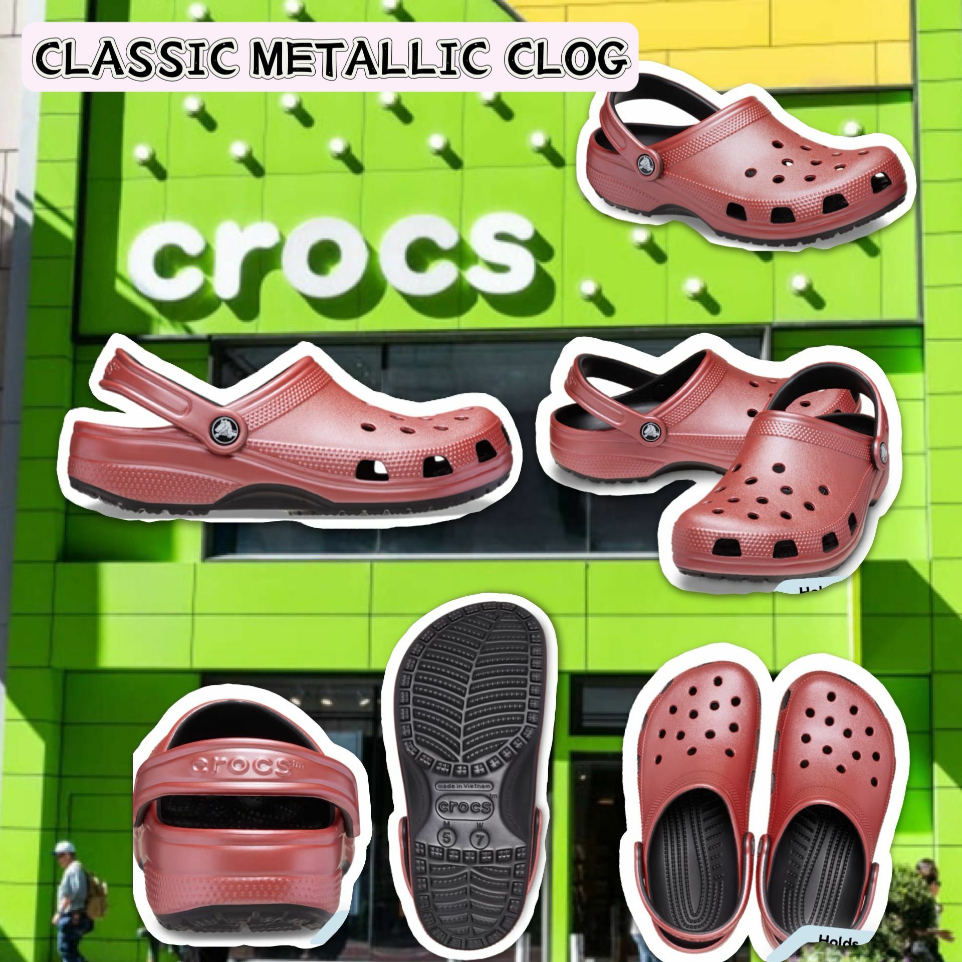 【預購】CROCS Classic Metallic G123016 男女同款洞洞鞋