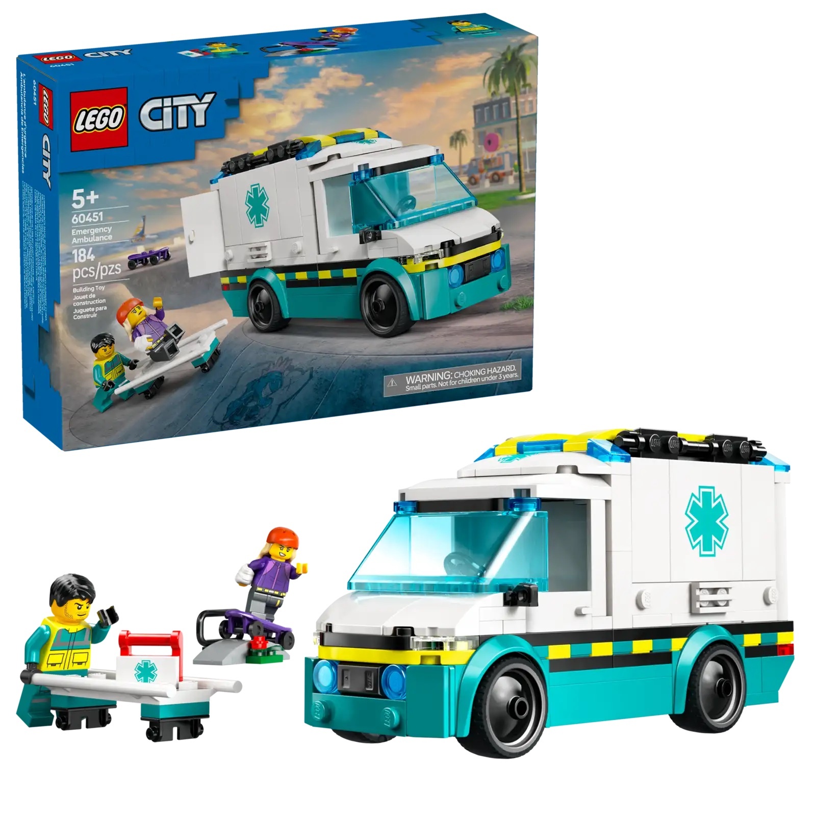 [飛米樂高積木專賣店] LEGO 60451 CITY-城市系列 緊急救護車