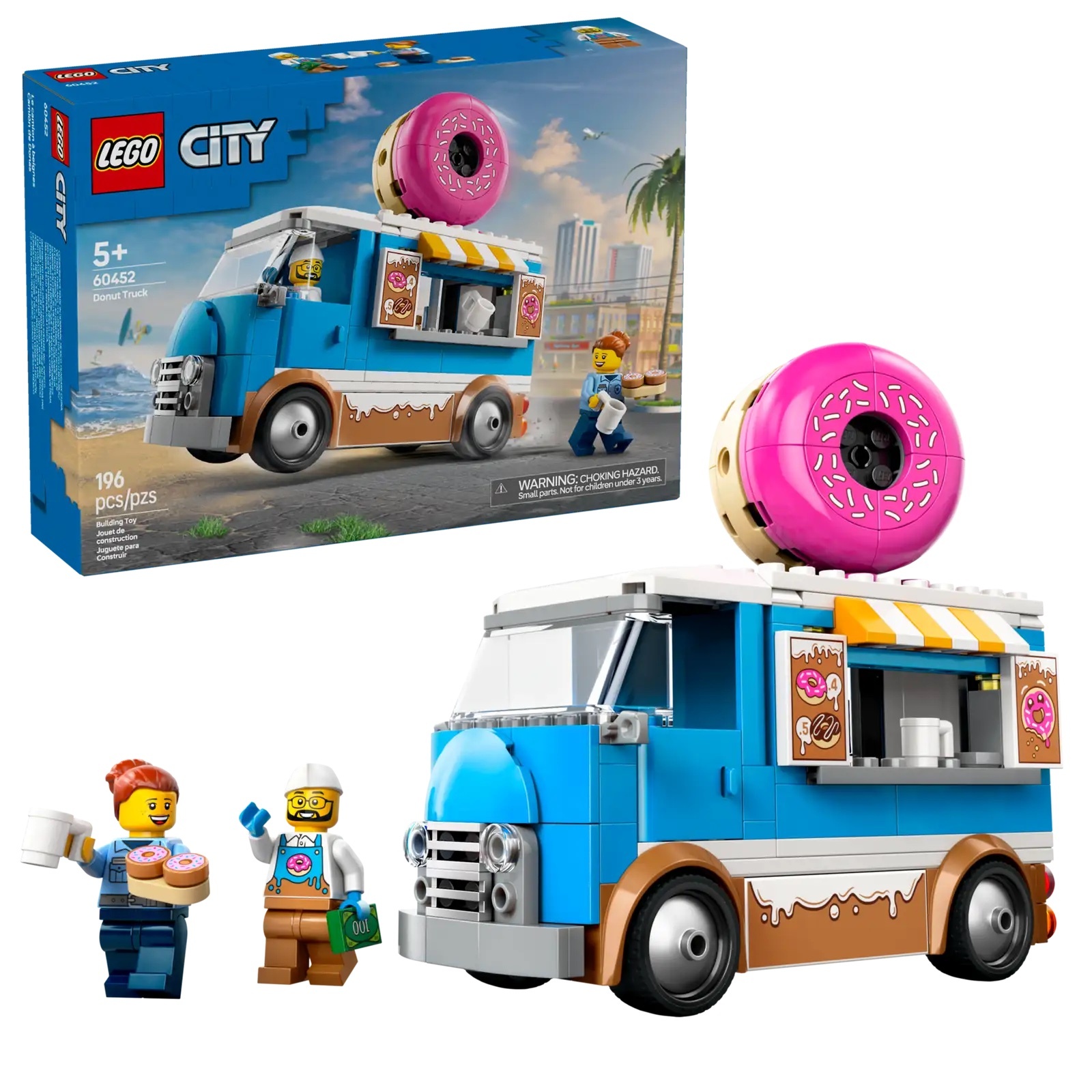 [飛米樂高積木專賣店] LEGO 60452 CITY-城市系列 甜甜圈車