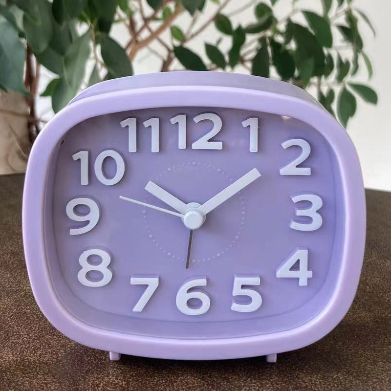 TP 電池式鬧鐘/淺紫