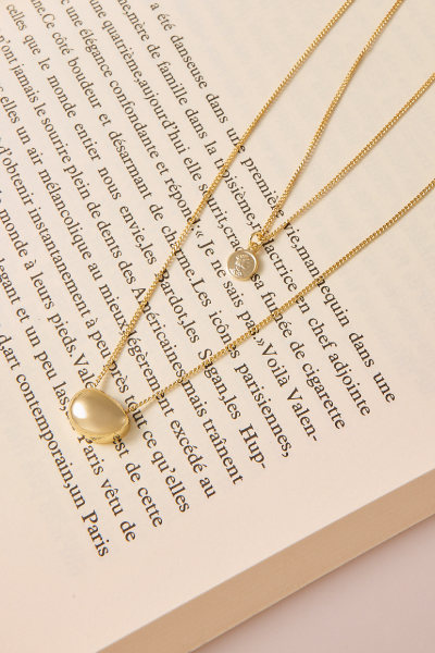 簡約小金豆硬幣雙層項鍊