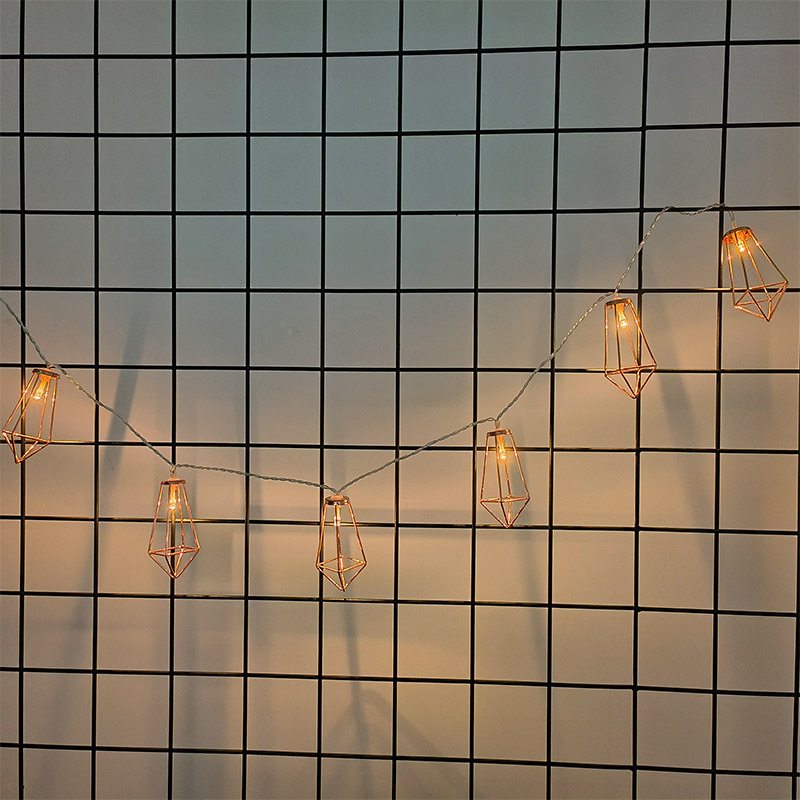 TP 電池式鑽石形LED燈串/閃爍 6燈