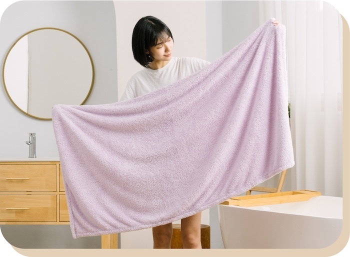 大浴巾尺寸示意